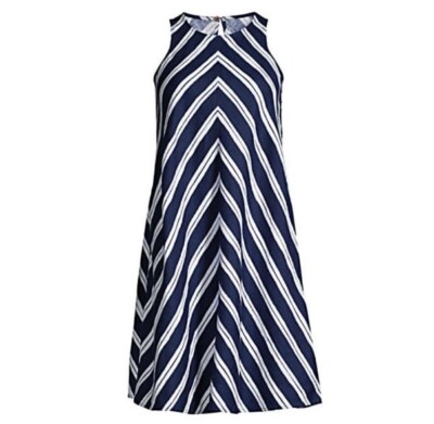 Lands' End Womens Petite Striped Sleeveless Linen Swing Dress-Size XSP (2-4) | eBay Lands' End Womens Petite Striped Sleeveless Linen Swing Dress-Size XSP (2-4) | eBay