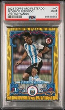 2023 Topps Argentina Fileteado Federico Redondo Yellow Tango #/150 PSA 9