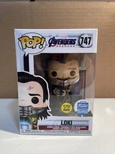 Funko POP! Avengers: Endgame Loki #747 GITD Exclusive  + UV Protector!
