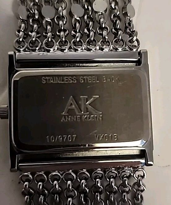 【関税送料込】★Anne ★Diamondセラミックウォッチ Vintage Anne Klein Diamond Bezel Chain Link Band Watch 6.5
