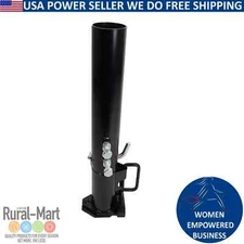 Round Gooseneck Trailer Coupler w/ Load Bearing Pin 25000 Lbs