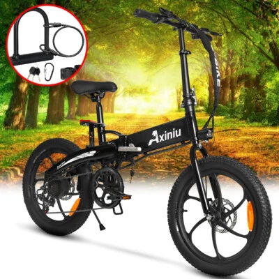 48V E-Bike 20" Electric Bike for Adult Fat Tire Folding Bicycle -Commuter Ebike - Image 1 of 4