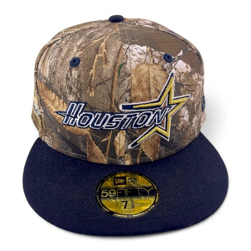 New Era 休斯顿太空人队 美国职棒大联盟真树迷彩 35 年补丁 59FIFTY 合身帽子 - 第 3 张/共 7 张