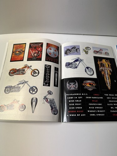 Harley Davidson 1990 Orange County Chopper 2005 Color Sticker Activity Lot Of 5 - Picture 6 of 17