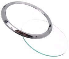 Tachoring Chrom ø80 + Tachometerglas für MZ ETZ 250 150 TS Simson AWO 425 JAWA