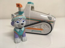 Paw Patrol EVEREST Figure and Vehicle Complete Playset HTF EUC Toy Nickelodeon