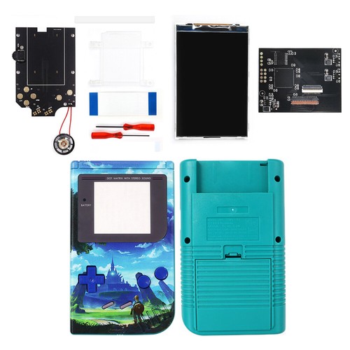 UV Print V5 OSD Backlight LCD IPS Screen For Game Boy Classic /DMG&Pre-Cut shell - Picture 13 of 14