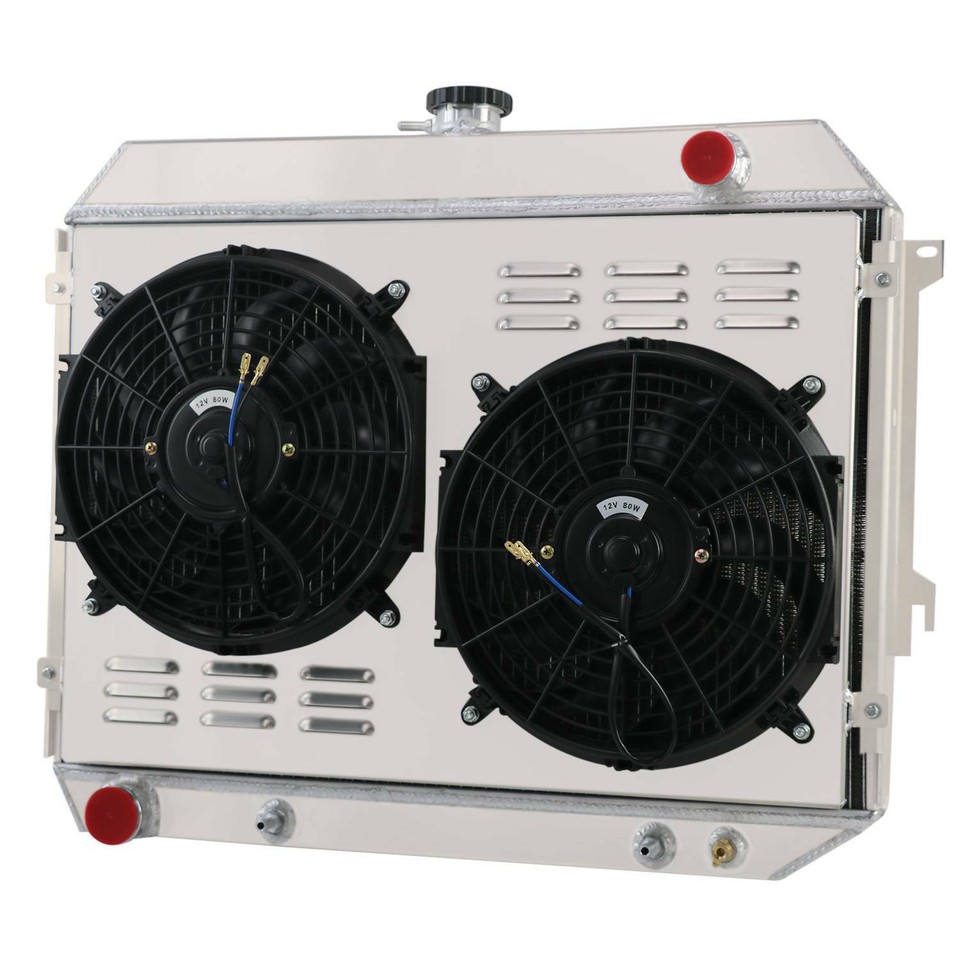 Road Runner Radiator For 1968-1973 1969 72 Plymouth Road Runner 3 Row ALLOY Radiator+Shroud ...