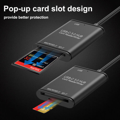 USB C auf SD Kartenleser Brenner OTG Adapter USB 3.0 Micro SD Speicherkartenleser - Bild 9 von 17