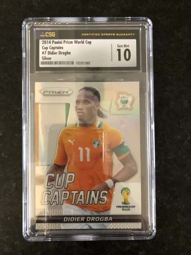 Didier Drogba 2014 Panini Prizm World Cup #7 Captains Silver CSG 10 Chelsea