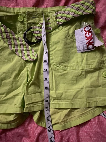 Bongo Womens Summer Shorts Size 5 Junior Bright Green Casual Everyday ~ NEW - Picture 10 of 12