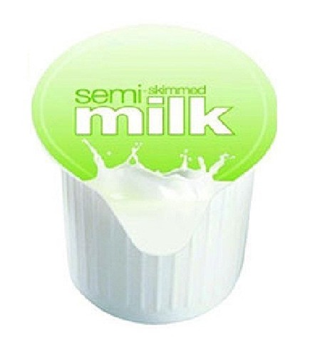 120 LONGLIFE UHT Semi-Skimmed MILK Jiggers 12ml MILK PORTIONS POTS
