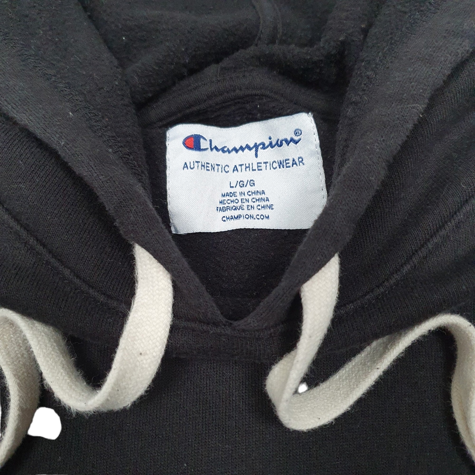 CHAMPION Hoodie Script Jumper Sweatshirt Womens L image 2