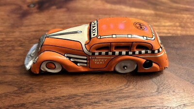 1930's Marx Tin Wind-up Car Tricky Taxi - Pristine All Original