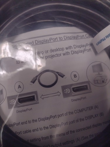 Cable Matters DP DISPLAYPORT to DISPLAYPORT 15 FOOT 4K - Fast Shipping! @27 - Picture 2 of 2