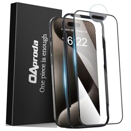 [1pc stronger than 3pcs • Integrated dustproof Screen 1PC for iphone15pro max