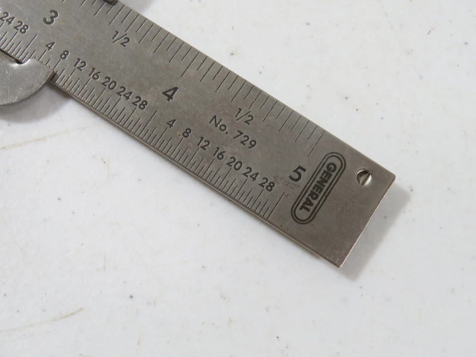 General Tools 729 Compact Stainless Steel Vernier Pocket Nib Caliper 5 in. - Image 2 of 4