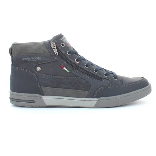 Armata di Mare Scarpe Uomo, Sneakers Alte con zip laterale, AMU W9M003  Navy_46 | eBay