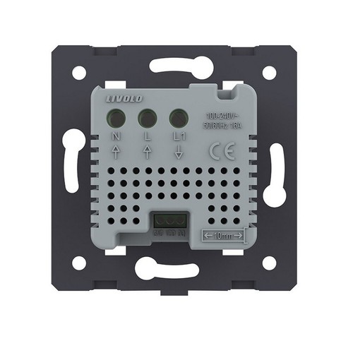 LIVOLO LICHTSCHALTER STECKDOSEN WECHSELSCHALTER DIMMER GLASRAHMEN SCHWARZ - Bild 273 von 297