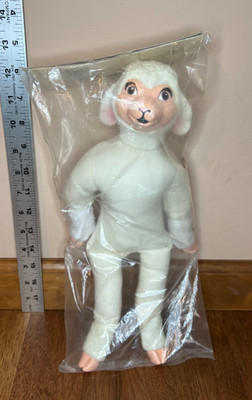Vintage New Old Stock Just For Keeps Classic Animal Doll Lamb sheep 14'' Easter