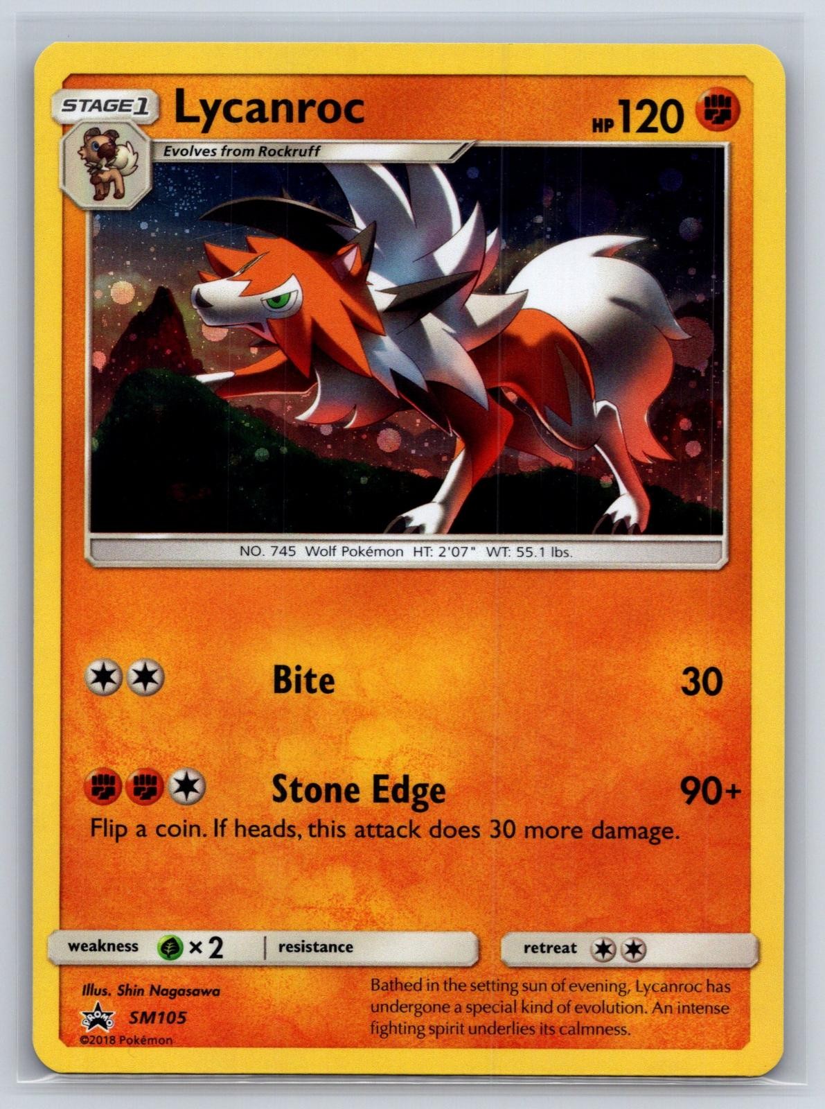 Lycanroc - SM105 Sun & Moon Promo Promo Holo Pokemon