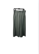 Lululemon Ribbed Softstreme MR Wide Leg Crop 25  Size 10 Dark Forest