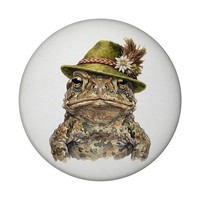 ErdkröTe Mit AlpenläNdischem Trachtenhut Magnet