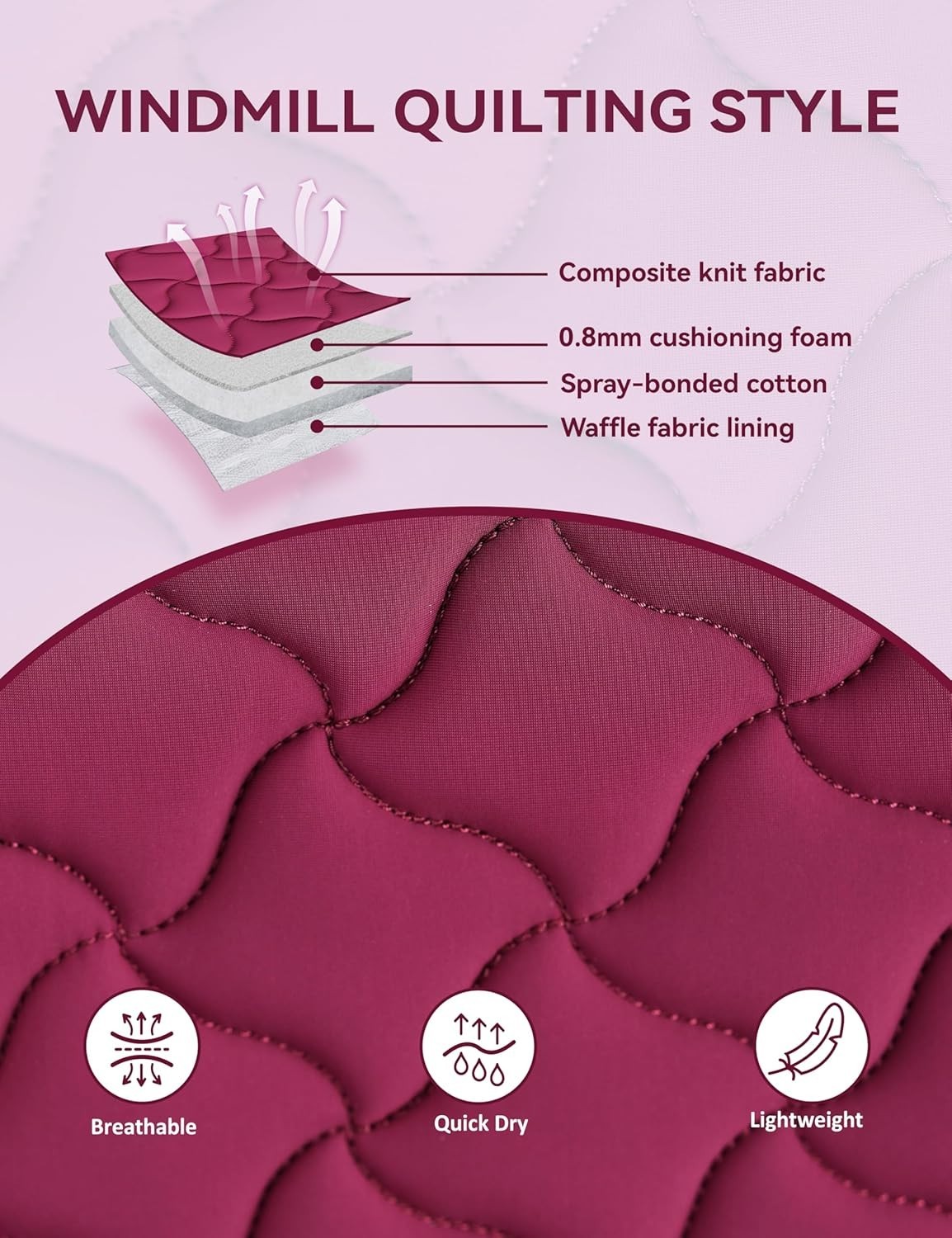 GemRebel Close Non-Slip English Horse Saddle Pad Moisture-Wicking Shock Absorb