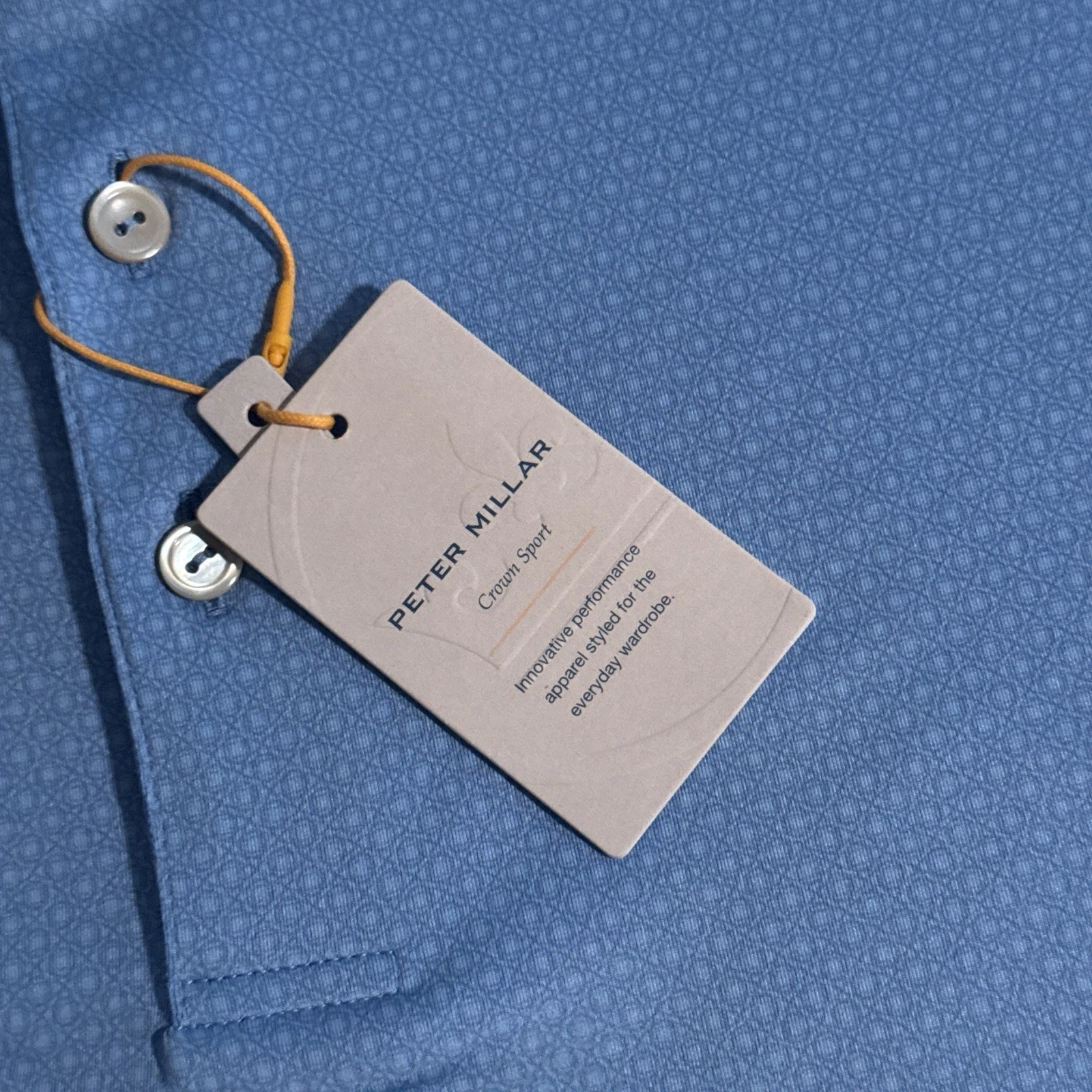 Peter Millar Summer Comfort Tesseract Geometric Golf Polo Men's Size 3XL NEW AOP