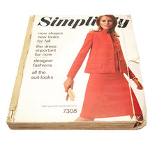 Simplicity Pattern Book October 1967 Large Store Counter Catalog 60s Fashions