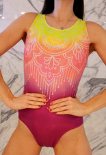 Balera Gymnastics Leotard Adult Medium AM Competition Dance Aerialist Costume