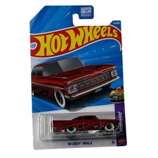 Hot Wheels 2025 59 Chevy Impala Layin Low 2/5 Mainline 44/250 Red NOC