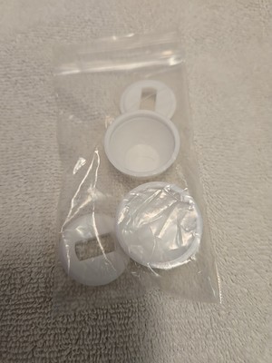 Easy flow 40035 White toilet bowl bolt caps pair