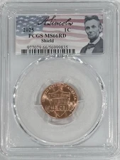 2025 P Lincoln Shield Cent PCGS MS66RD