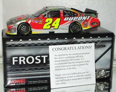 2012 JEFF GORDON #24 DUPONT AUTOGRAPHED FROST CAR#247/441 W/COA AWESOME RARE