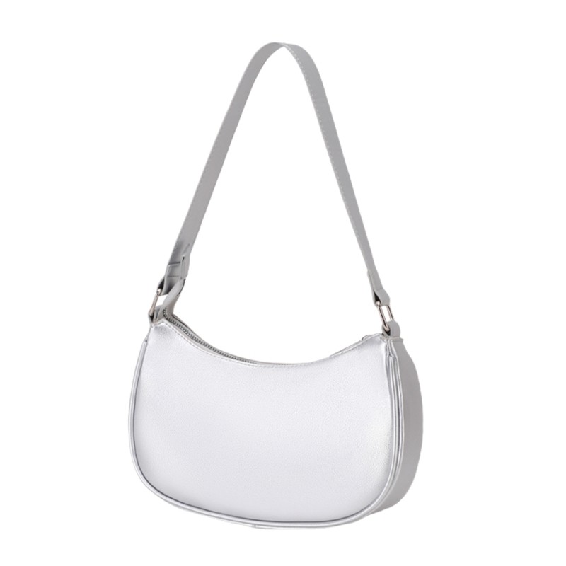 Women Armpit Bag Retro Handbag Solid Color Shoulder Bag Fashion Underarm Bag