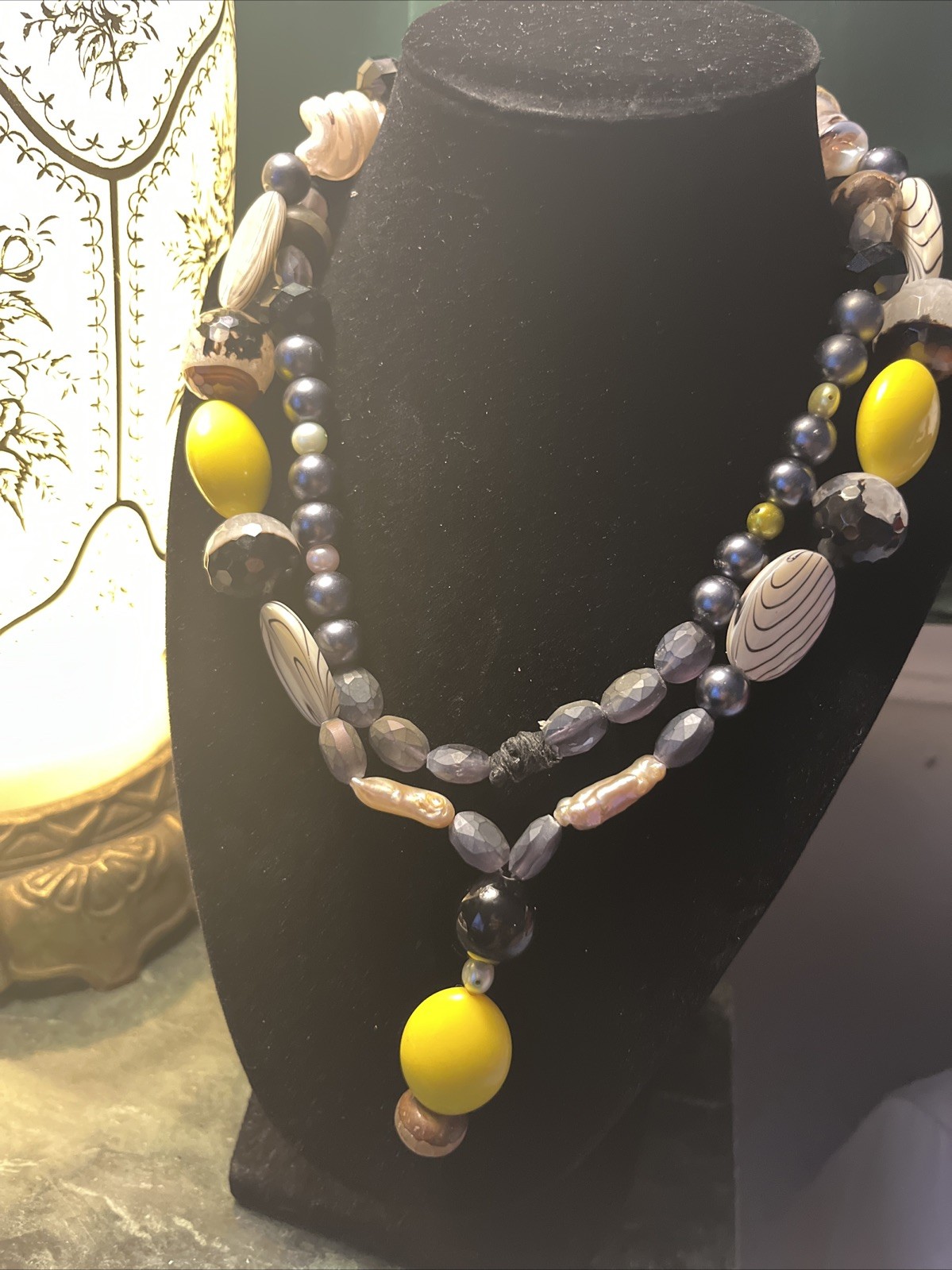 Statement Necklace Multi Color - image 1