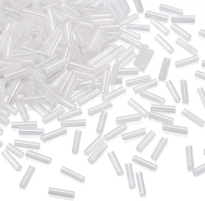 1250Pcs/50G Glass Twist Bugles Seed Beads 6X1.8Mm Tube Loose Glass Seed Spacer B