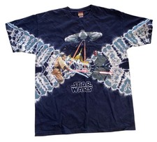 Vintage Star Wars Episode 1 Phantom Menace Tie 90s Dye Shirt Size XL Promo 1999