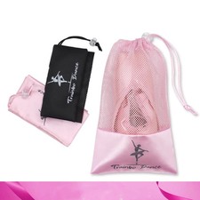 Ballet Dance Bag Drawstring White Color for Girls Ballerina Pointe Shoes Gear