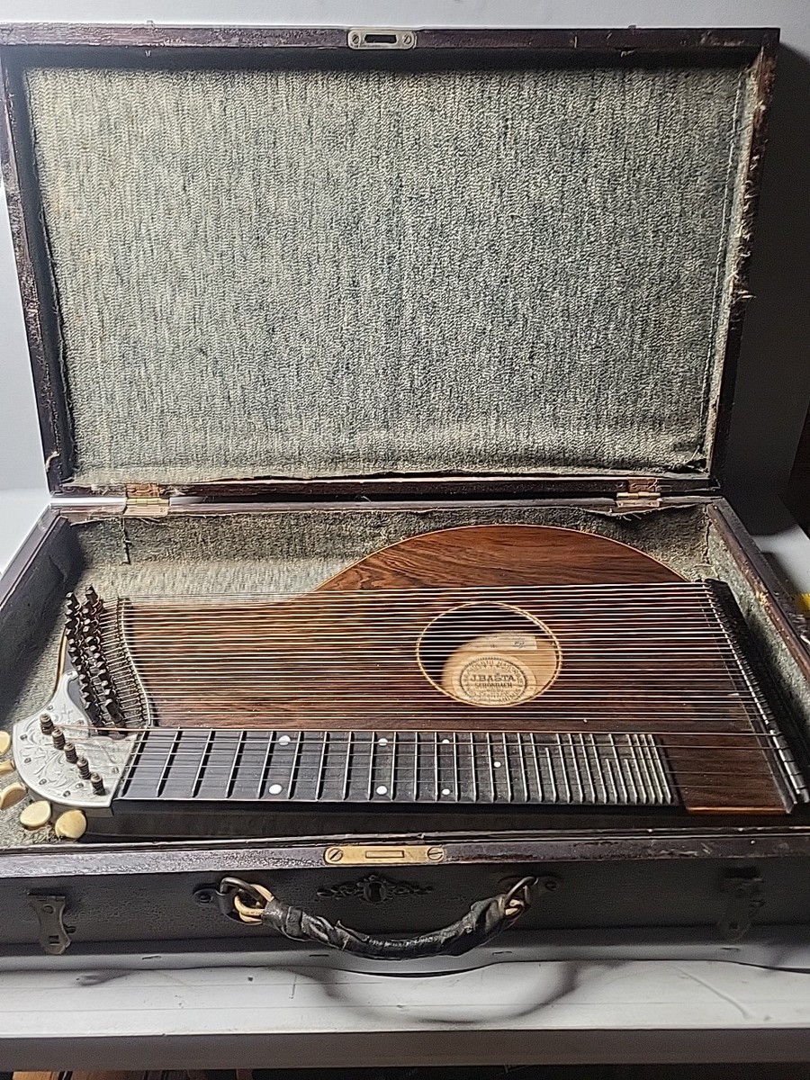 Antique Zither by J.BASTA CZECH RESPUBLIC GERMAN/SCHONBACH EARLY
