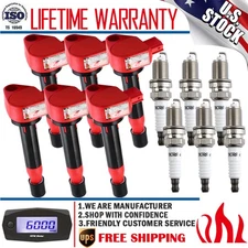 6 Ignition Coils & Spark Plug Pack For 2000-2007 Honda Accord 3.0L 3.5L V6 UF242