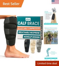 Calf Brace - Adjustable Shin Splint Support - Lower Leg Compression Wrap Incr...