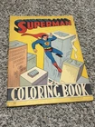 1940 Superman Large Coloring Book Vintage Not Colored In will come with App Cert