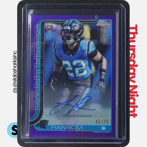 2025 Topps Chrome Lathan Ransom Purple Refractor (RAW)