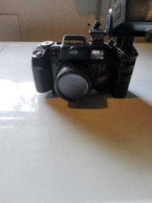 Vintage Olempia Big Royal View 50mm Film Camera With Flash *untested*