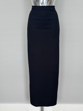 Black Pencil Long Maxi Skirt Size 14
