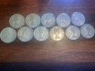 Canada Silver Quarters Lot of 11...80% Silver