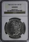 1900-O/CC Top-100 $1 Morgan Silver Dollar NGC Genuine