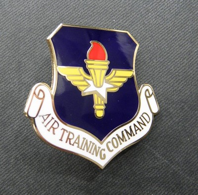 US AIR FORCE AIR TRAINING COMMAND LARGE LOGO LAPEL PIN 1.5 inches